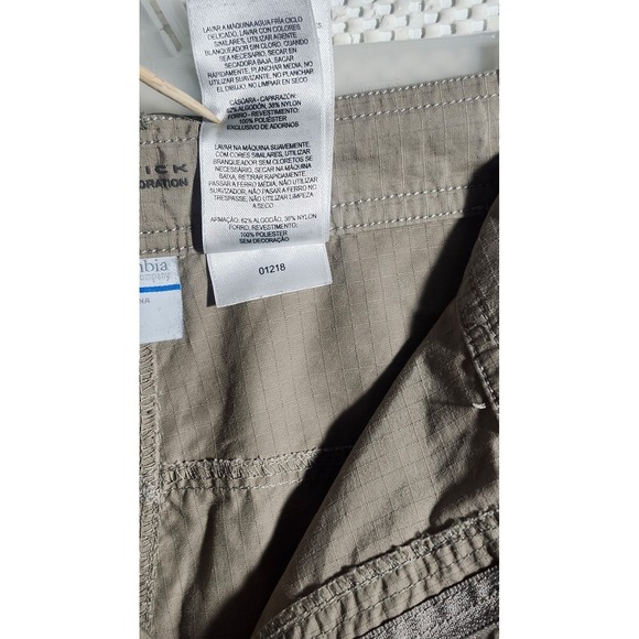 Columbia Convertible Cargo Pants 3X 27 Hiking Fishing Outdoor Travel Khaki - Picture 8 of 13